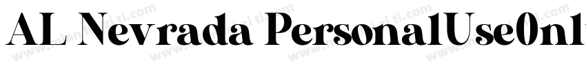 AL Nevrada PersonalUse0nly字体转换